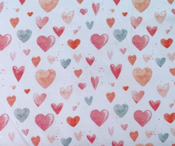 Watercolour Hearts - Limited Stock Available