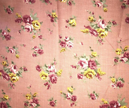 Pink flowers Corduroy - In Stock