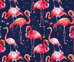 Navy Flamingos - In Stock